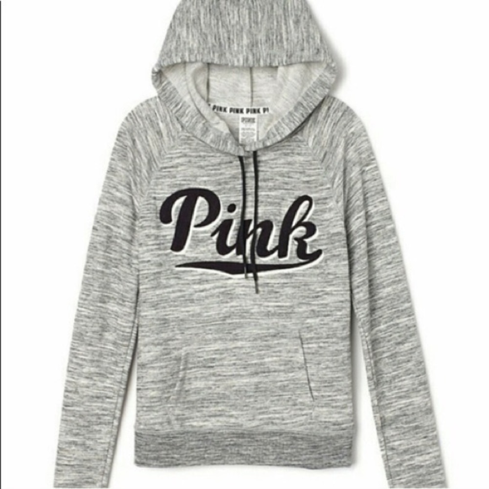Grey hoodie from pink